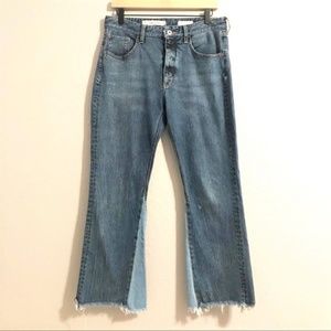 Anthropologie Pilcro High Rise 2 Tone Ankle Jeans